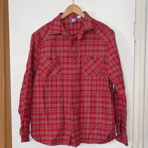 Men's Undefeated Red Flannel Shirt Jacket
 Size XLarge